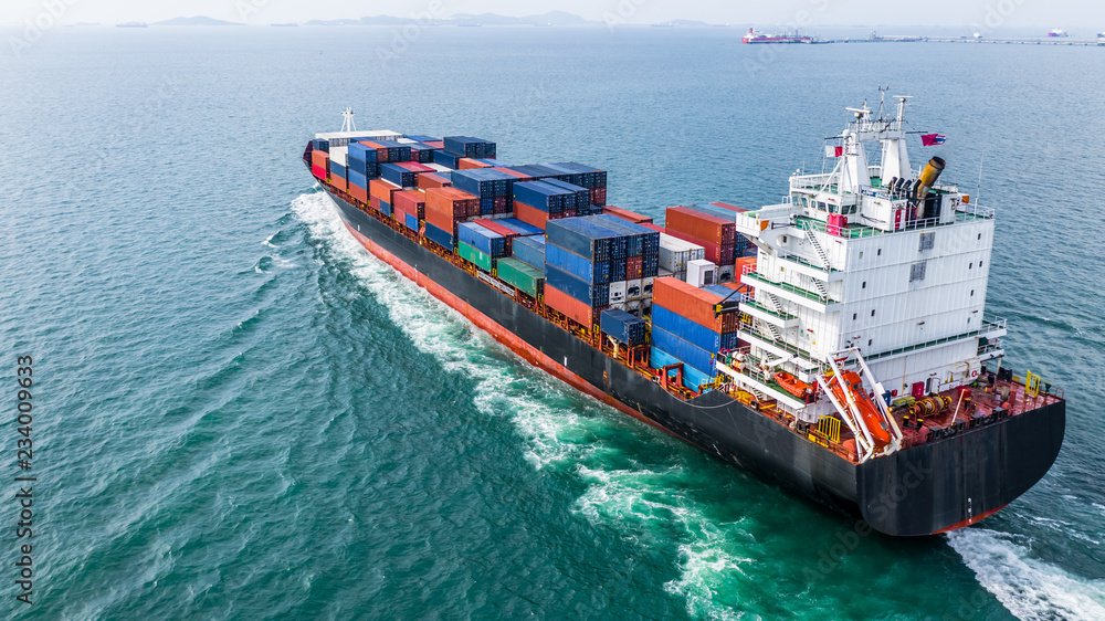 cargo ship + containers