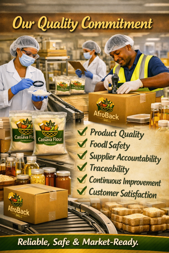 our quality commitment visual